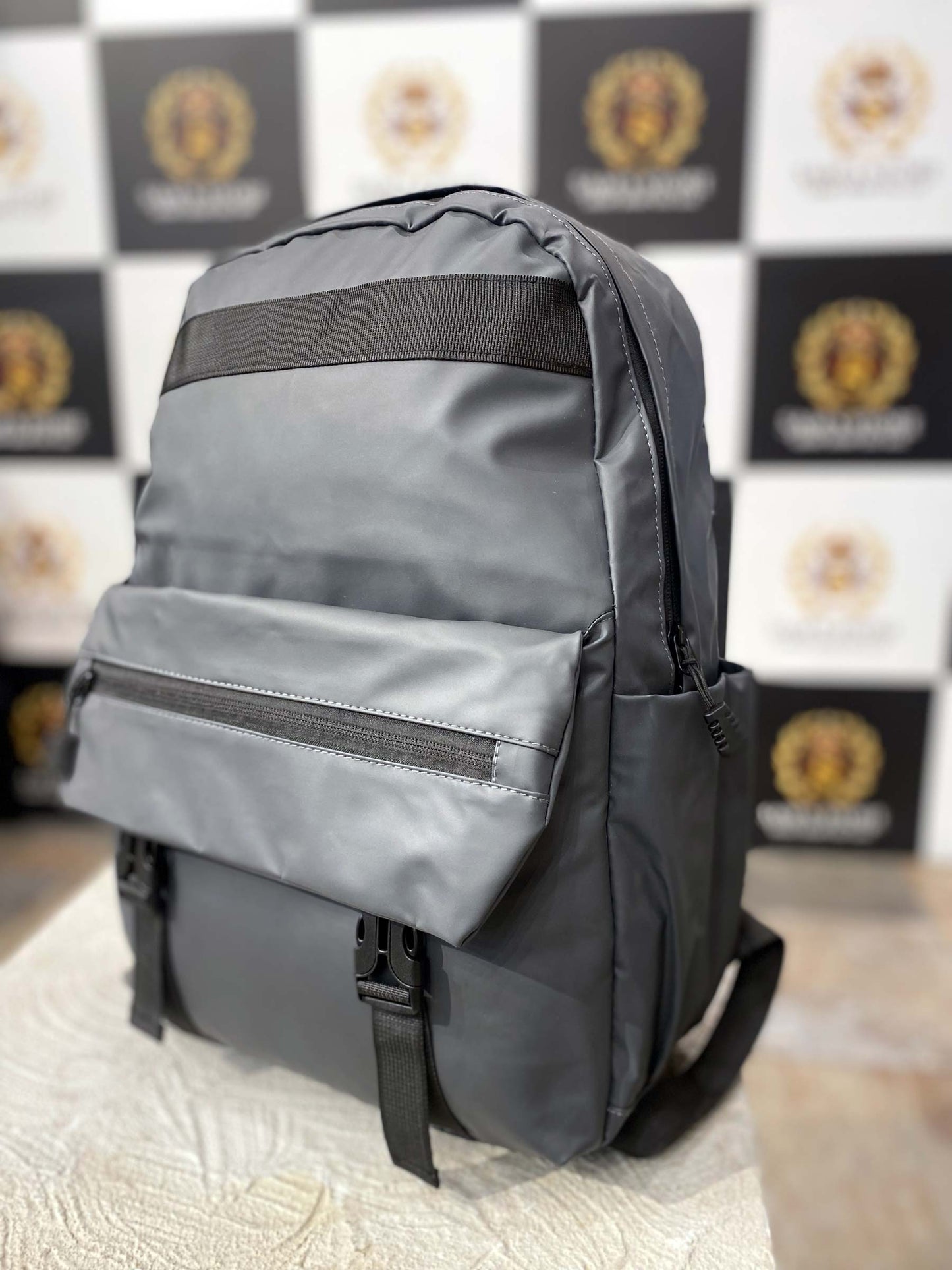 Urban Grey Everyday Backpack – Spacious & Stylish