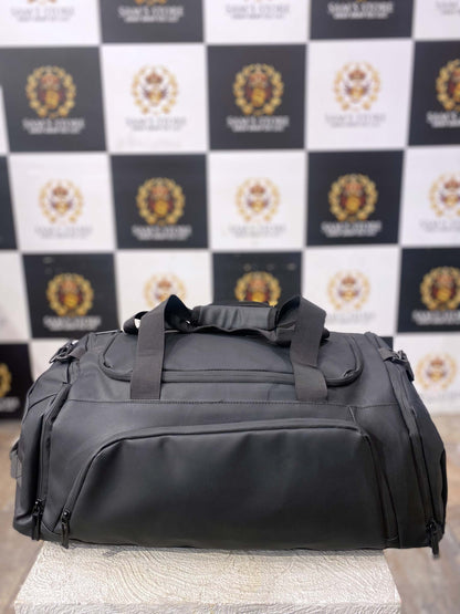Black Large Capacity Unisex Travel Duffle Bag – 22” Gym & Sports Bag