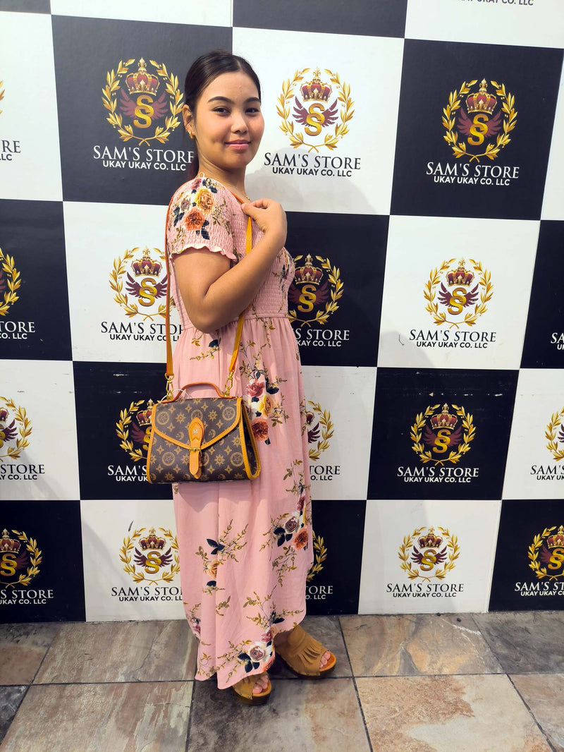 Elegant Star Pattern Hand Bag with Shoulder Strap