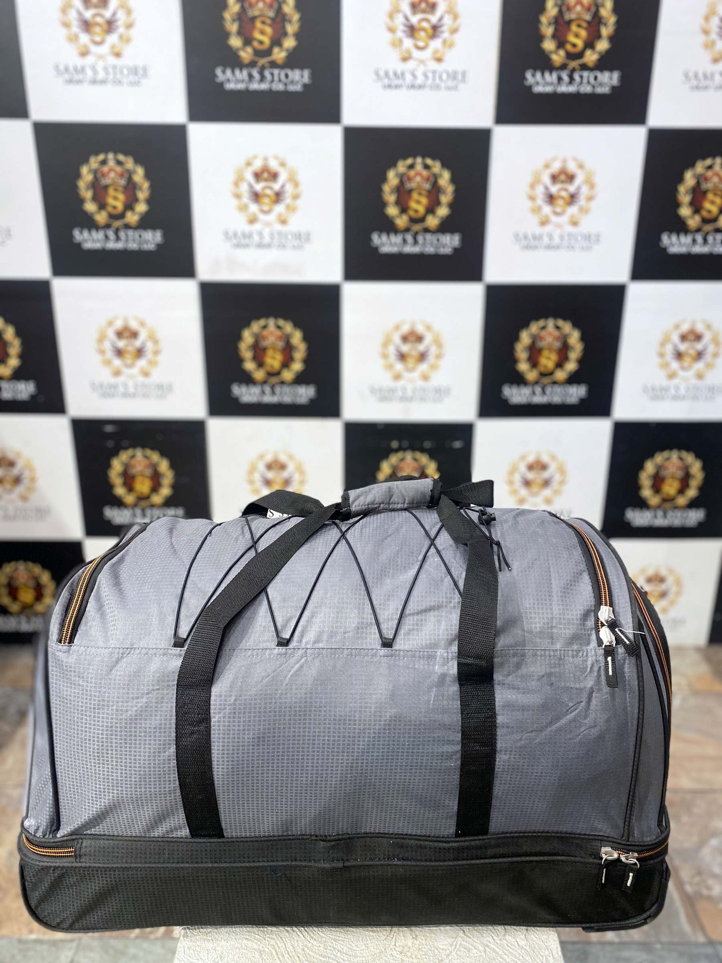 Protege 30" Rolling Travel Bag with Wheels – Grey & Black