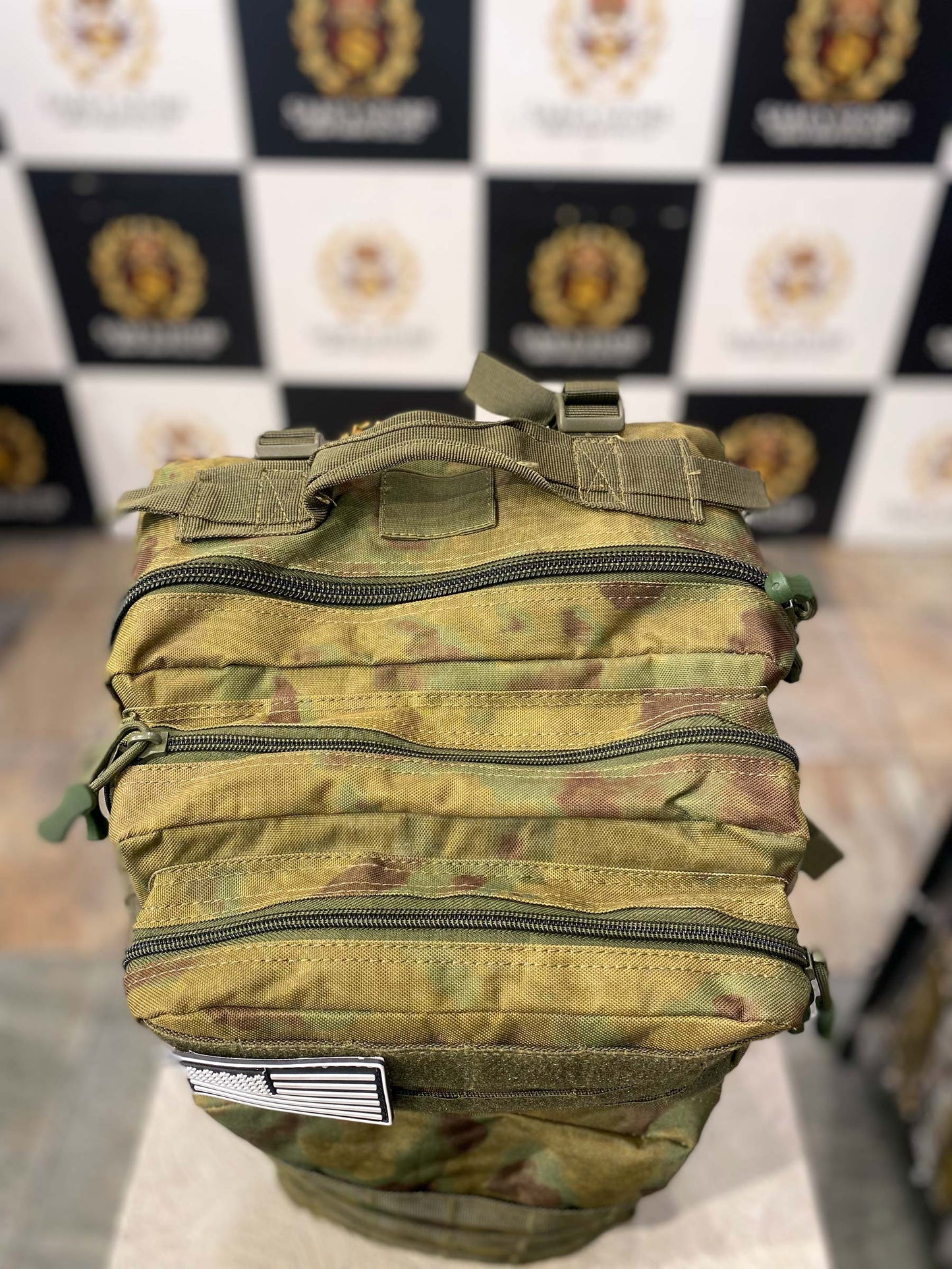 Rugged Military Style Camouflage Unisex Backpack