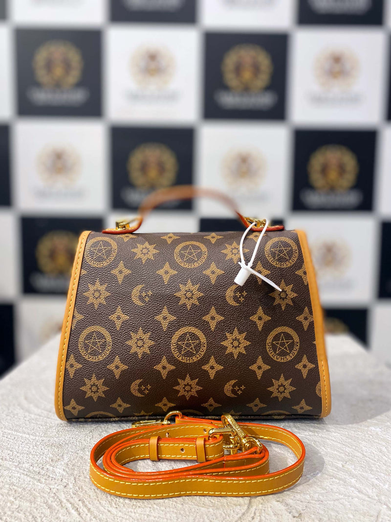 Elegant Star Pattern Hand Bag with Shoulder Strap