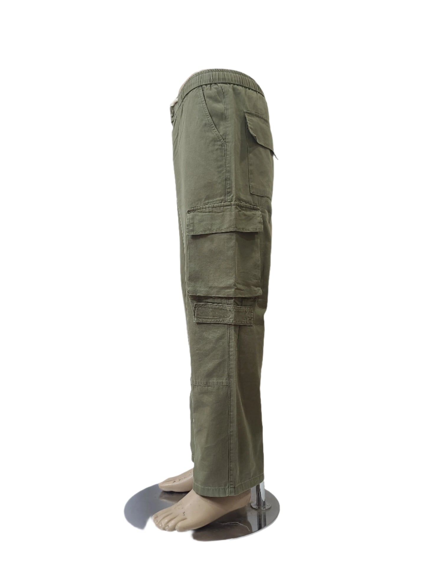 Fashion Unisex Olive Green Cargo Pants – Size Medium