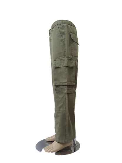 Fashion Unisex Olive Green Cargo Pants – Size Medium