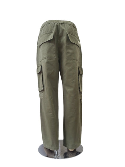 Fashion Unisex Olive Green Cargo Pants – Size Medium
