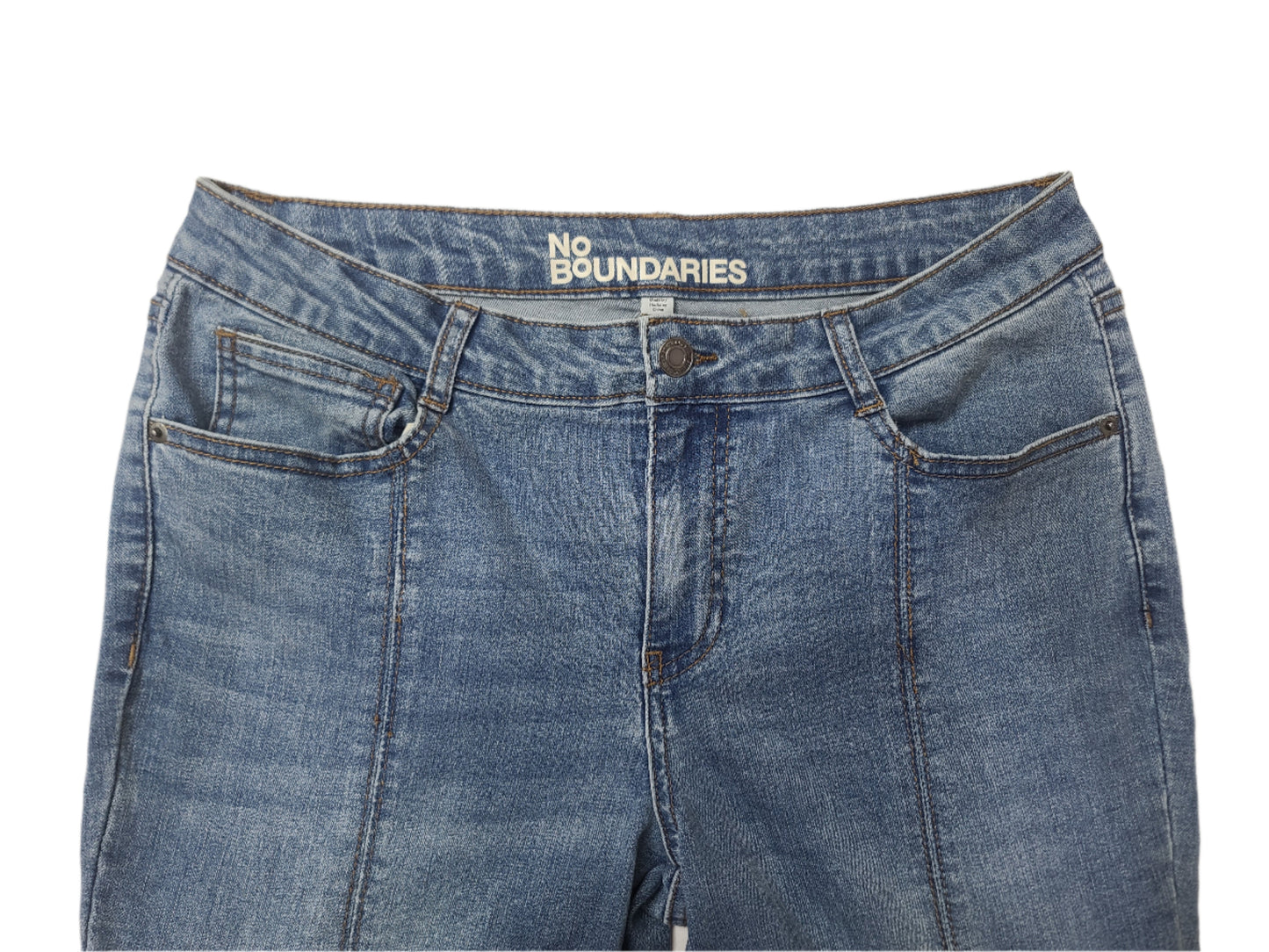 No Boundaries Unisex Flared Denim Cargo Pants – Size Medium