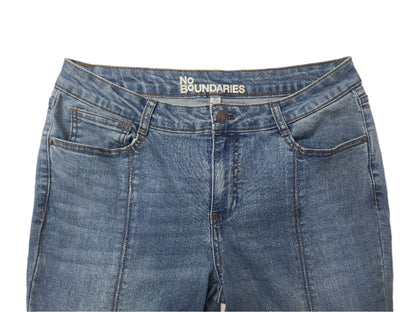 No Boundaries Unisex Flared Denim Cargo Pants – Size Medium