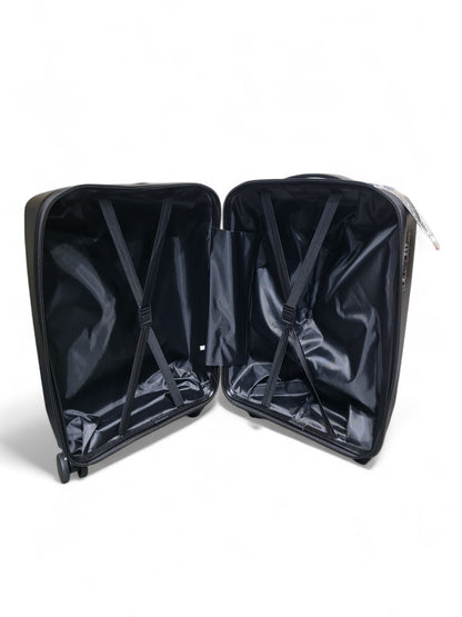 20-Inch Black Hard Shell Trolley Bag – Dubai Power – Lightweight Travel Luggage