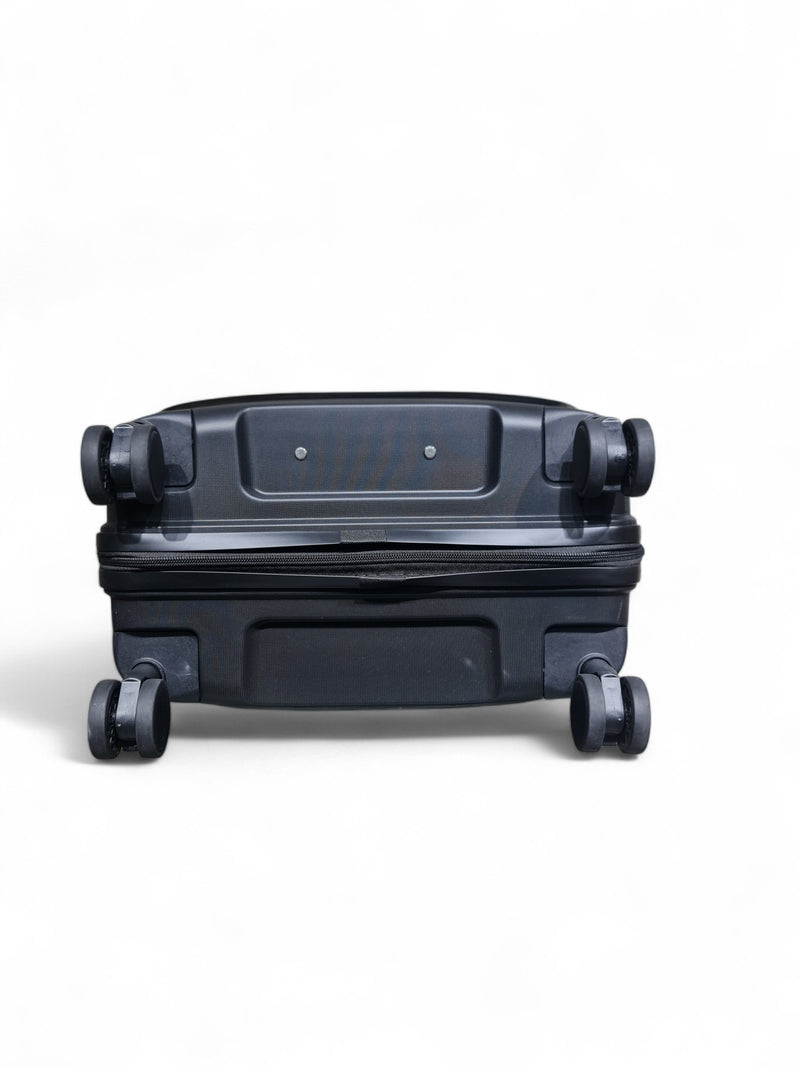 24-Inch Black Trolley Bag – Dubai Power – Medium Hard Shell Luggage