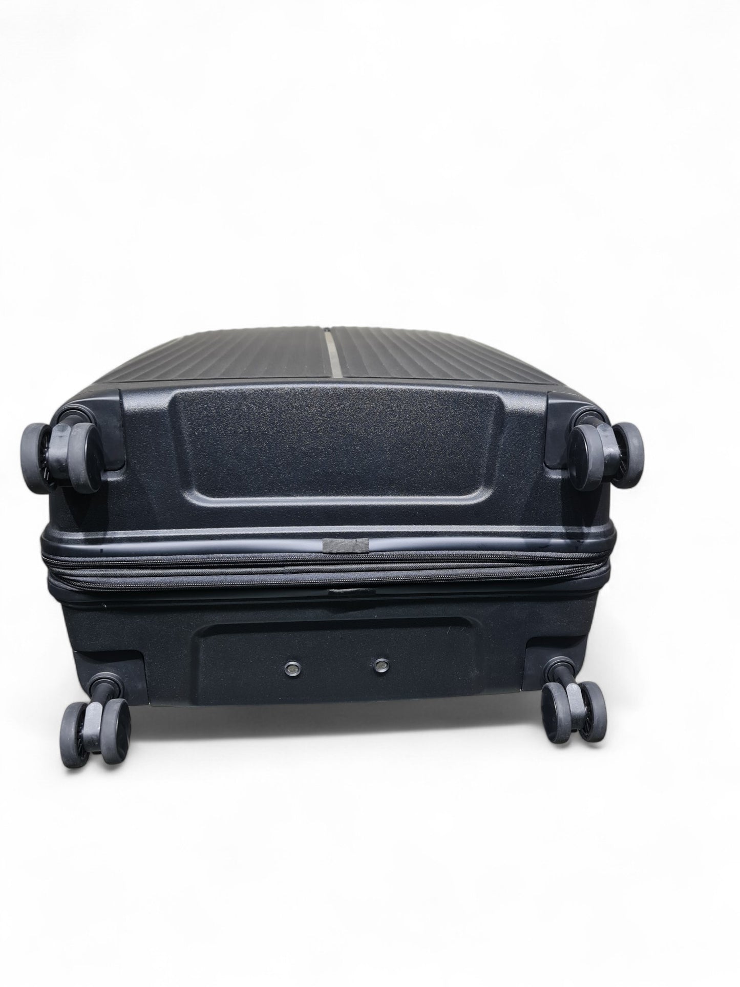 28-Inch Expandable Hard Shell Trolley Bag – Double Zipper – Black
