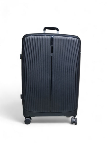 28-Inch Expandable Hard Shell Trolley Bag – Double Zipper – Black