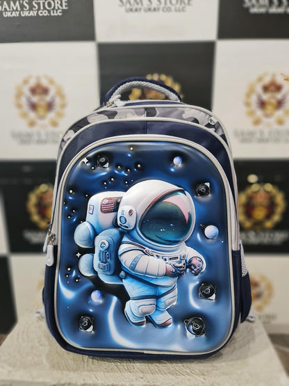 Astronaut 3-Piece School Bag Set for Boys – Backpack, Lunch Bag & Pencil Case