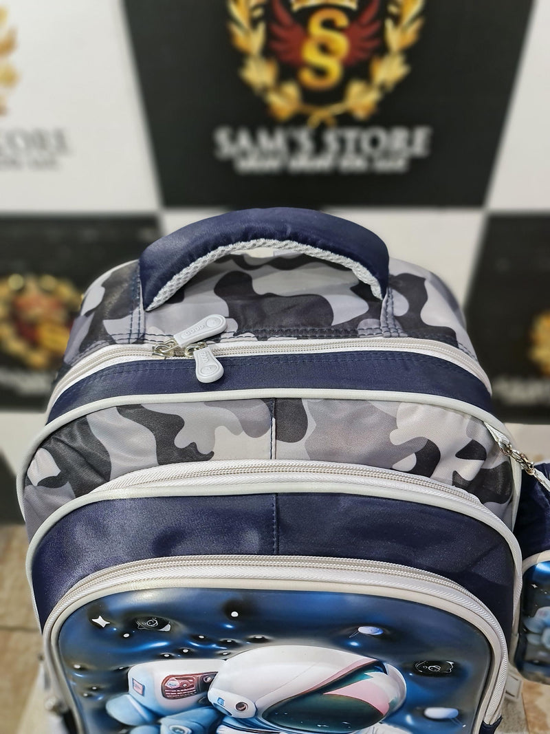 Astronaut 3-Piece School Bag Set for Boys – Backpack, Lunch Bag & Pencil Case