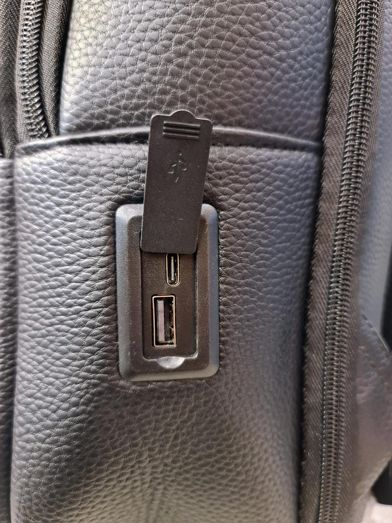 Black Laptop Backpack with Dual Compartments – 16” Size