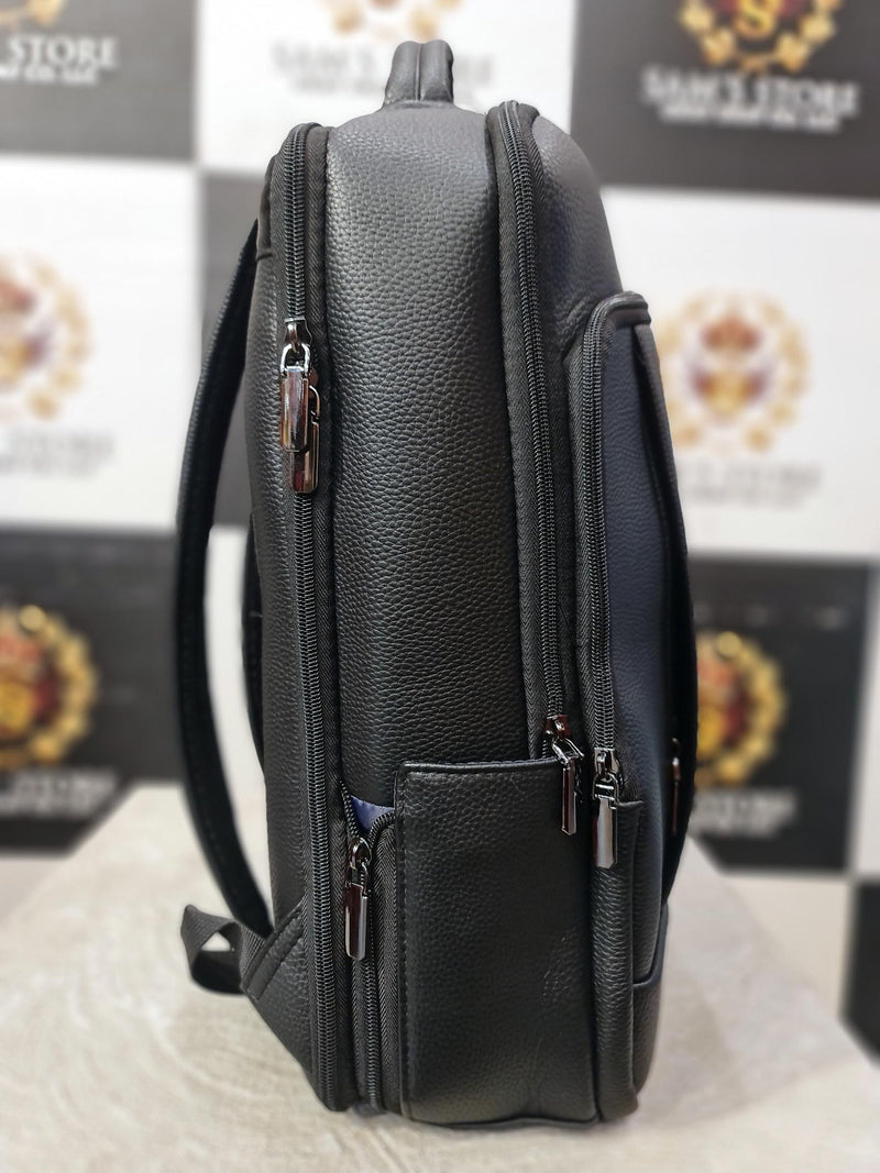 Black Laptop Backpack with Dual Compartments – 16” Size