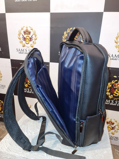Black Laptop Backpack with Dual Compartments – 16” Size