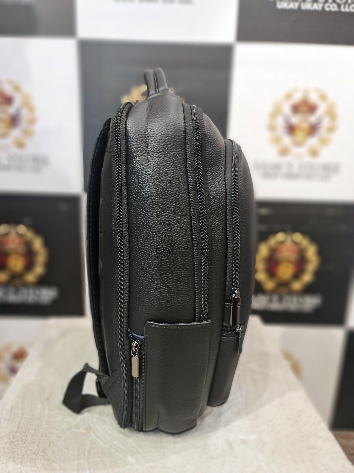 Premium Black Tech Backpack with USB & Type-C – Laptop + Gadget Ready