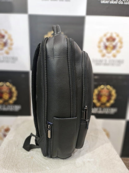 Premium Black Tech Backpack with USB & Type-C – Laptop + Gadget Ready