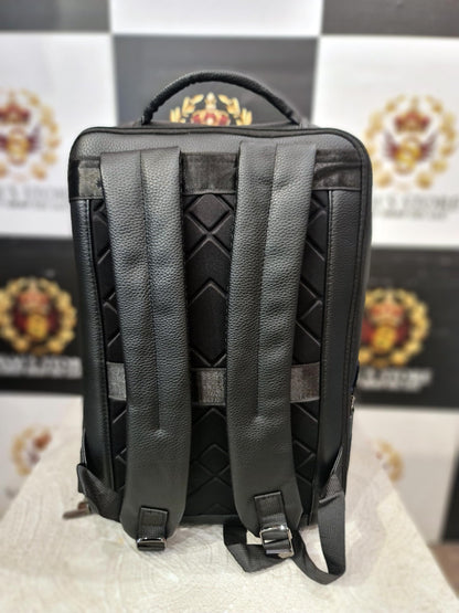 Premium Black Tech Backpack with USB & Type-C – Laptop + Gadget Ready