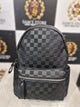 Affordable small black ladies backpack with zip and side compartments