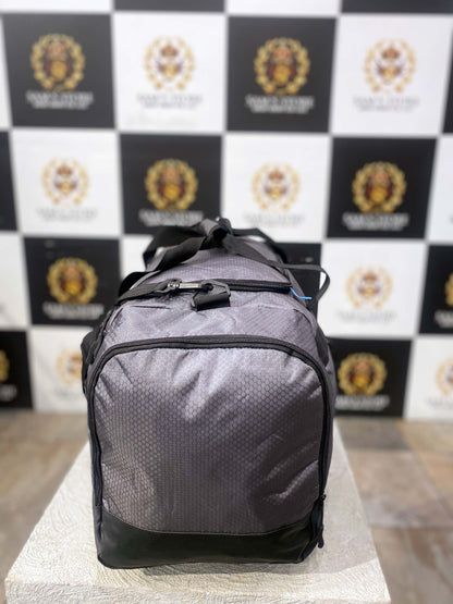 SWISSBRAND Grey & Black Large Travel Duffle Bag – Unisex Gym & Sports Bag