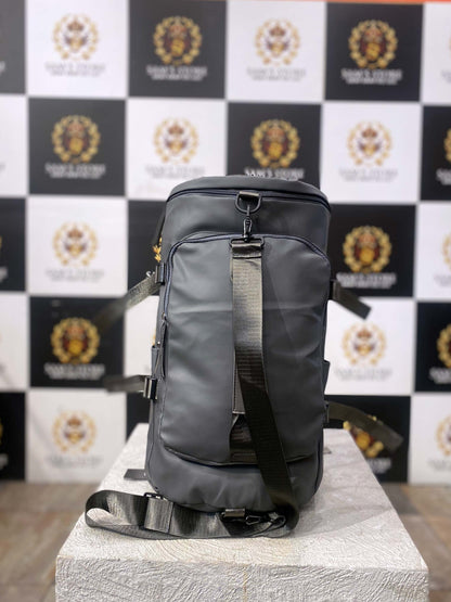 Convertible Grey Duffle Backpack – 3-Way Travel Bag