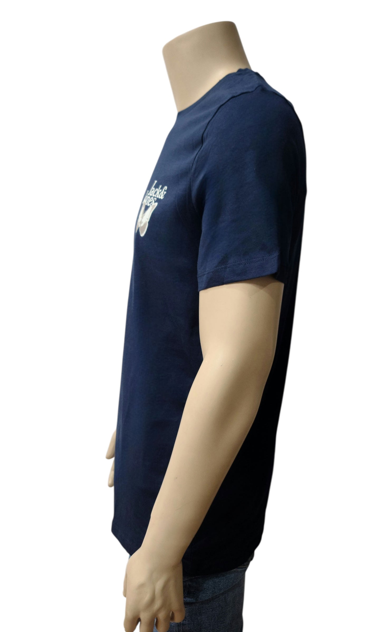Jack & Jones Unisex Blue Butterfly Logo T-Shirt – Size L