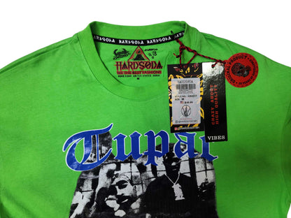 HardSoda Tupac Graphic Cotton T-Shirt – Green (M)
