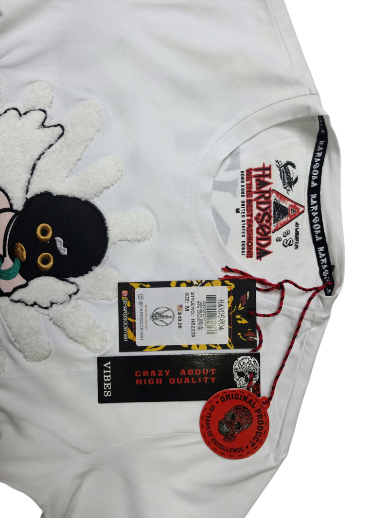 Anti Social Graphic Angel Patch T-Shirt – White | Unisex Streetwear