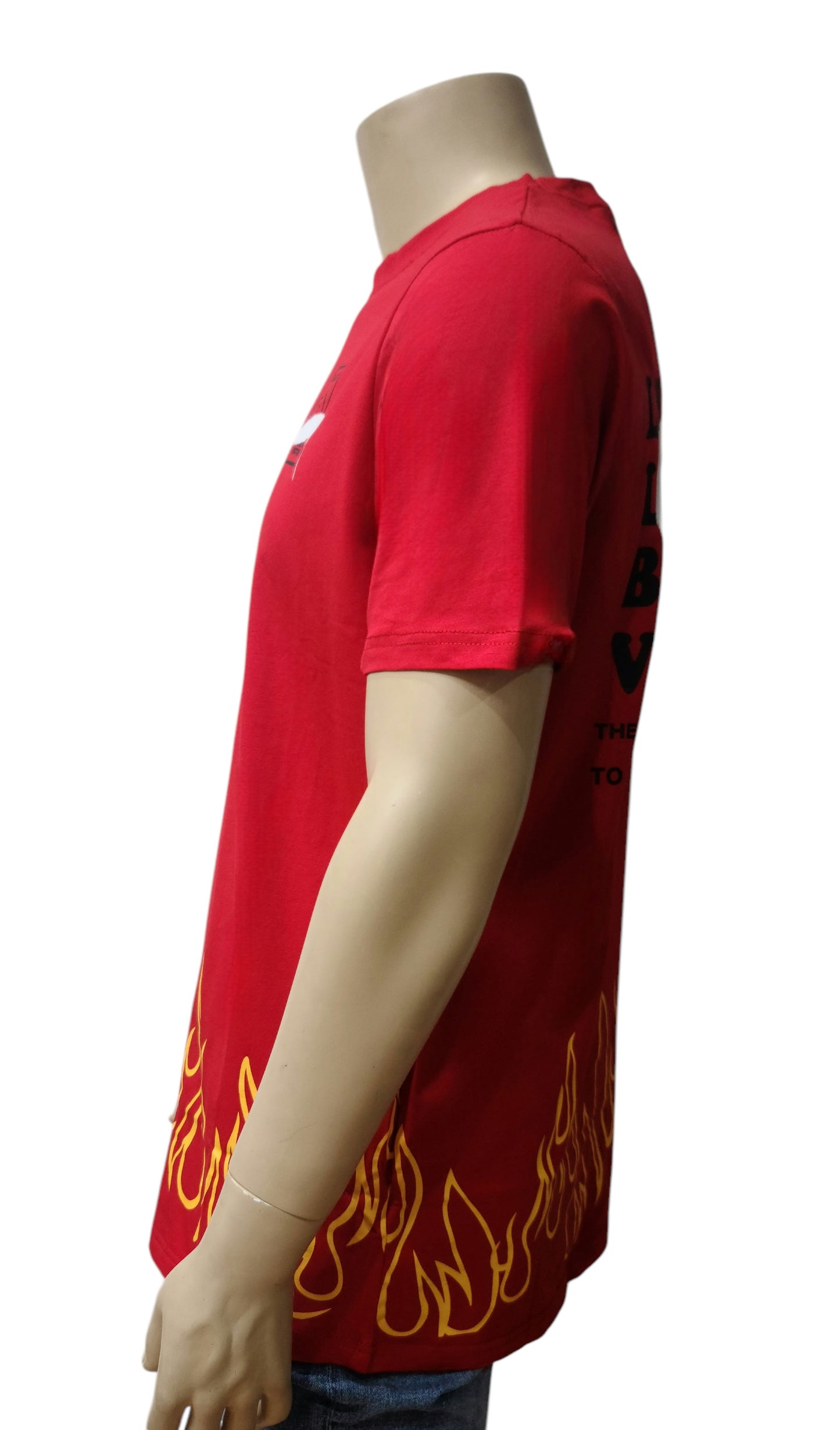 HardSoda Unisex Flame Graphic Red T-Shirt – XL