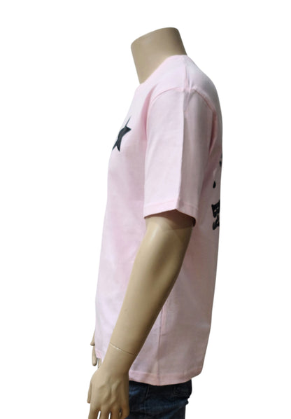 Unisex Pink Graphic T-Shirt – “No Smoking by Hard Soda” Design (M)