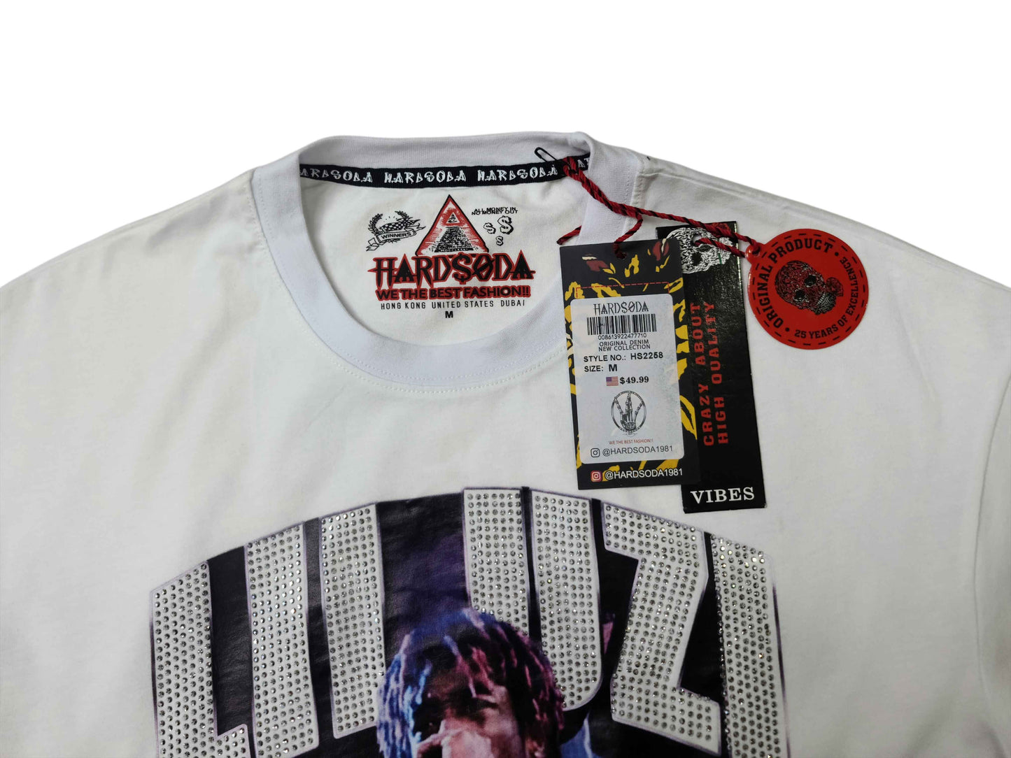 Lil Uzi Unisex White T-Shirt – Street Style by HARDSOAD