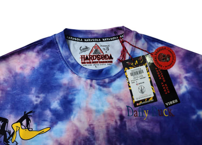 HARDSODA Unisex Tie-Dye Daffy Duck T-Shirt – Large Size