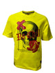 HardSoda “No Chill” Yellow Skull Graphic T-Shirt – XL Unisex Cotton Tee