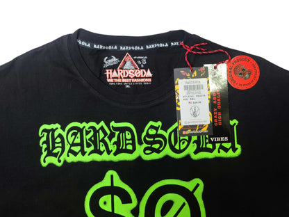 HardSoda Unisex Neon Graphic T-Shirt – Black (3XL)