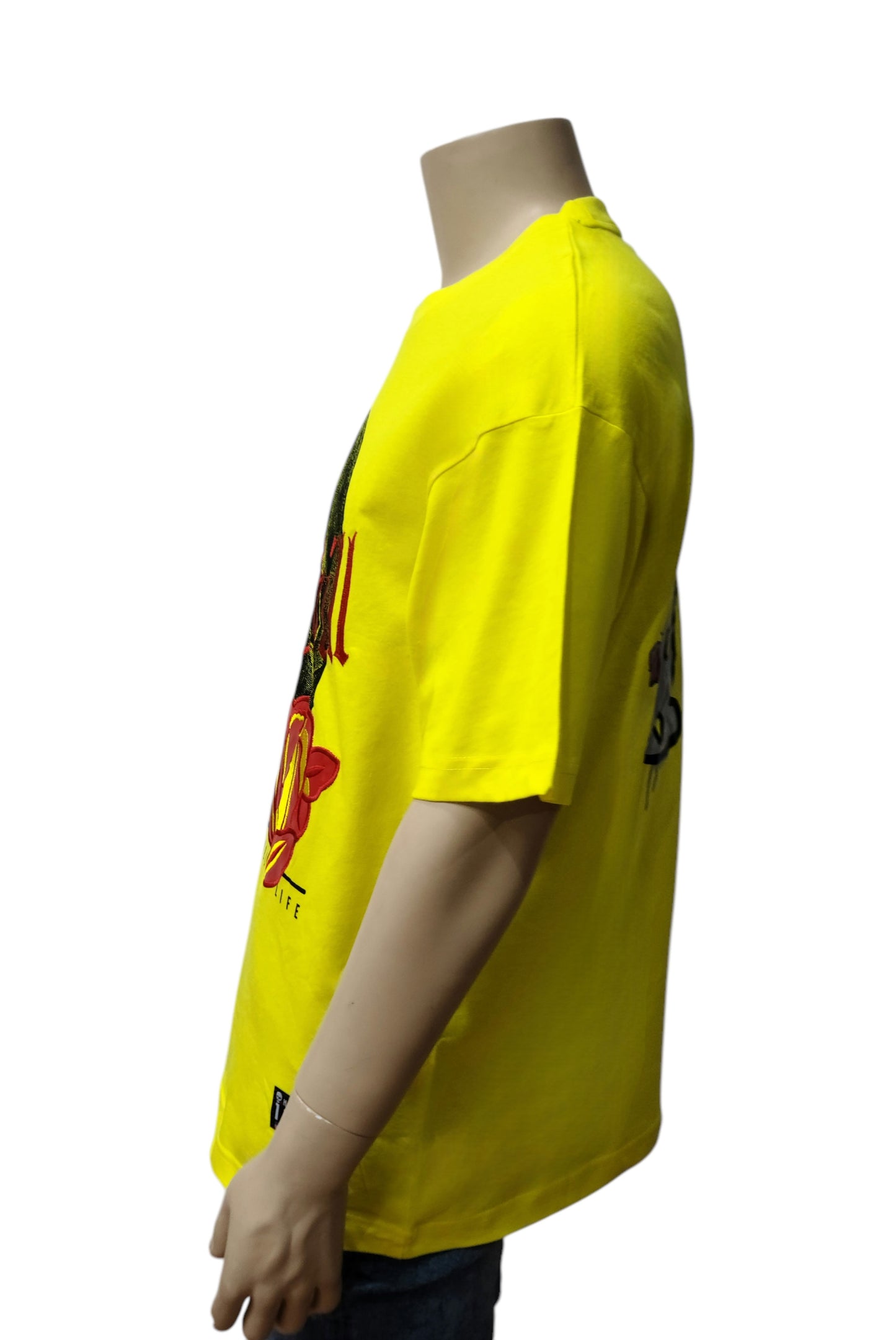 HardSoda Unisex "No Chill" Skull Graphic T-Shirt – Yellow – XL