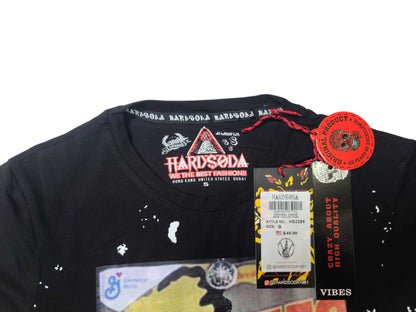 HardSoda Graphic Print "Wheaties" Black T-Shirt – Size S