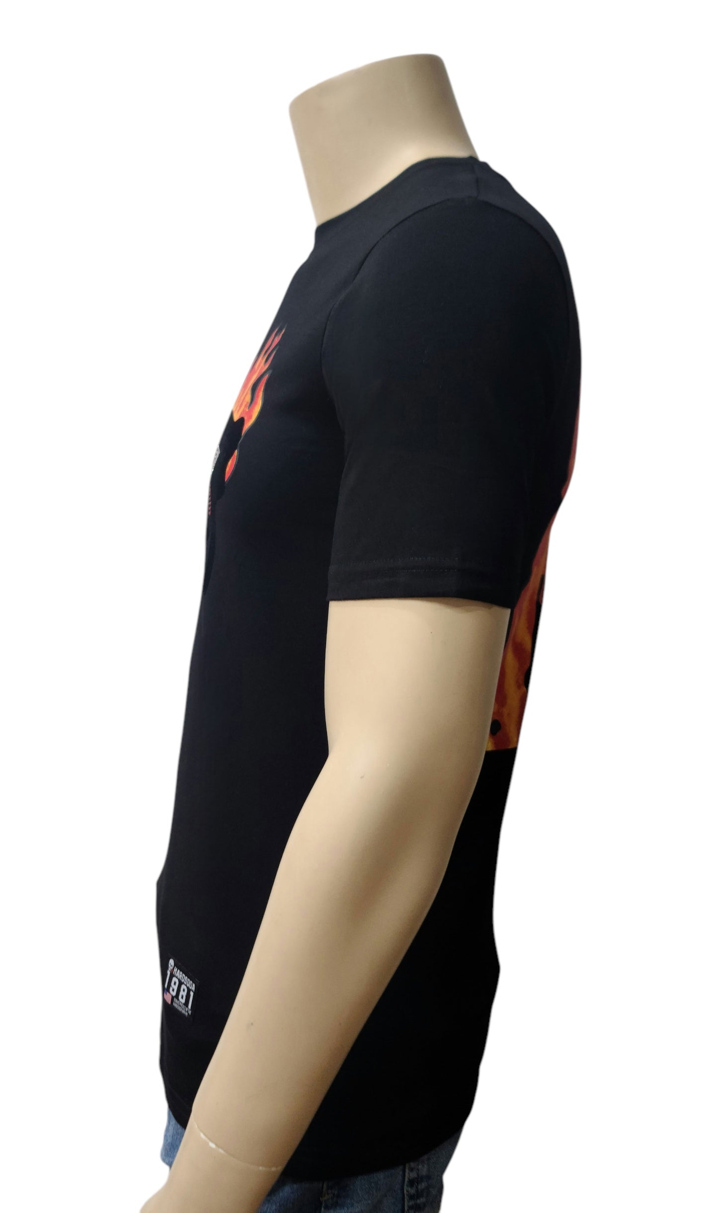 HardSoda Unisex Flame Eyes Graphic T-Shirt – Small Size