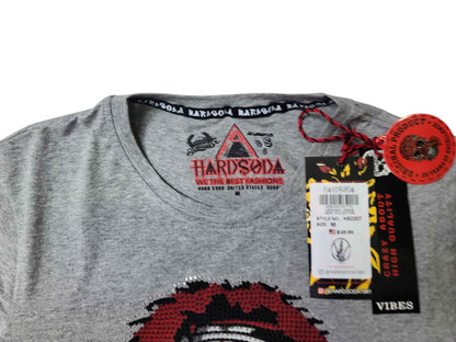 HardSoda Unisex “City Morgue” Killer Graphic T-Shirt – Grey (M)