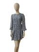 Ladies Blue Floral Mini Dress – Full Sleeve by Primark