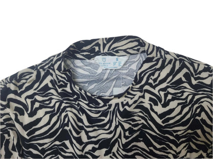 Ladies Zebra Print Long Sleeve Mini Dress – by Primark