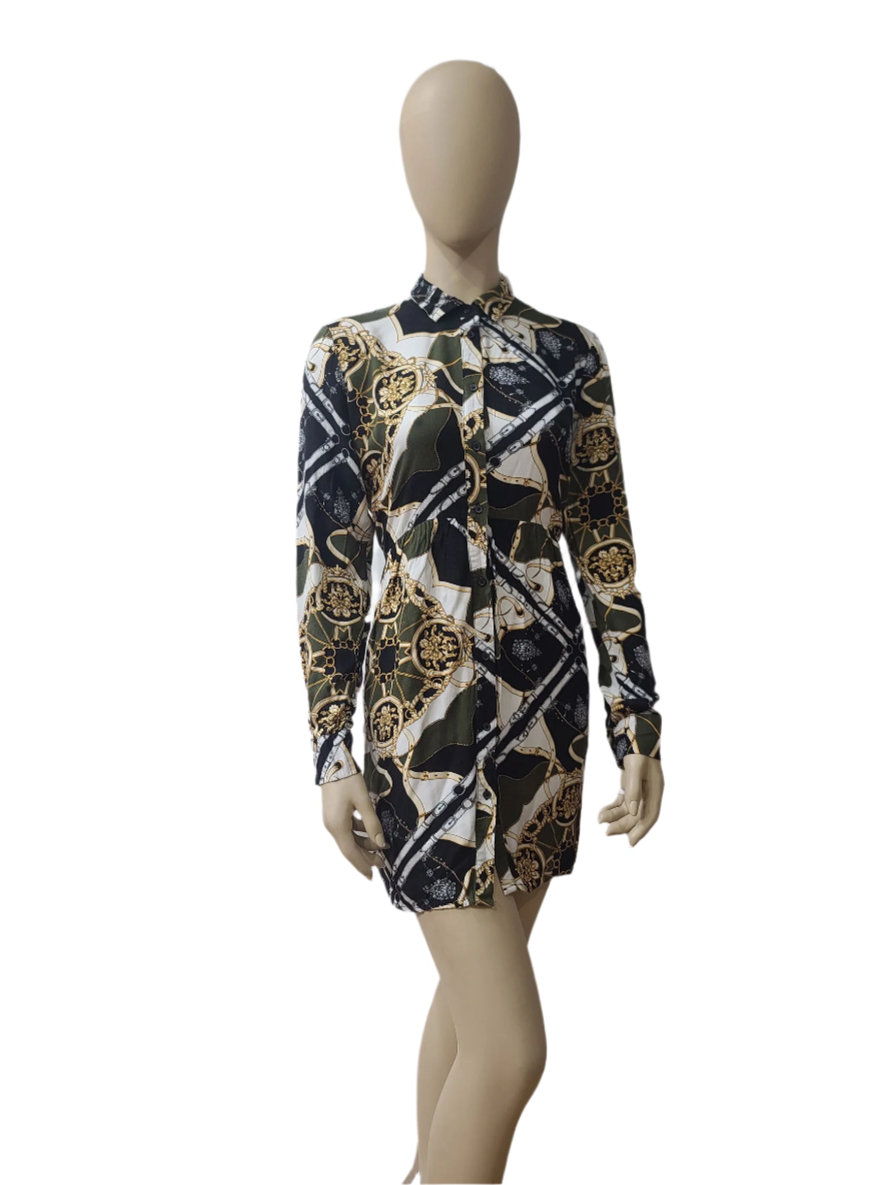 Stradivarius XL Printed Ladies Mini Dress Front View
