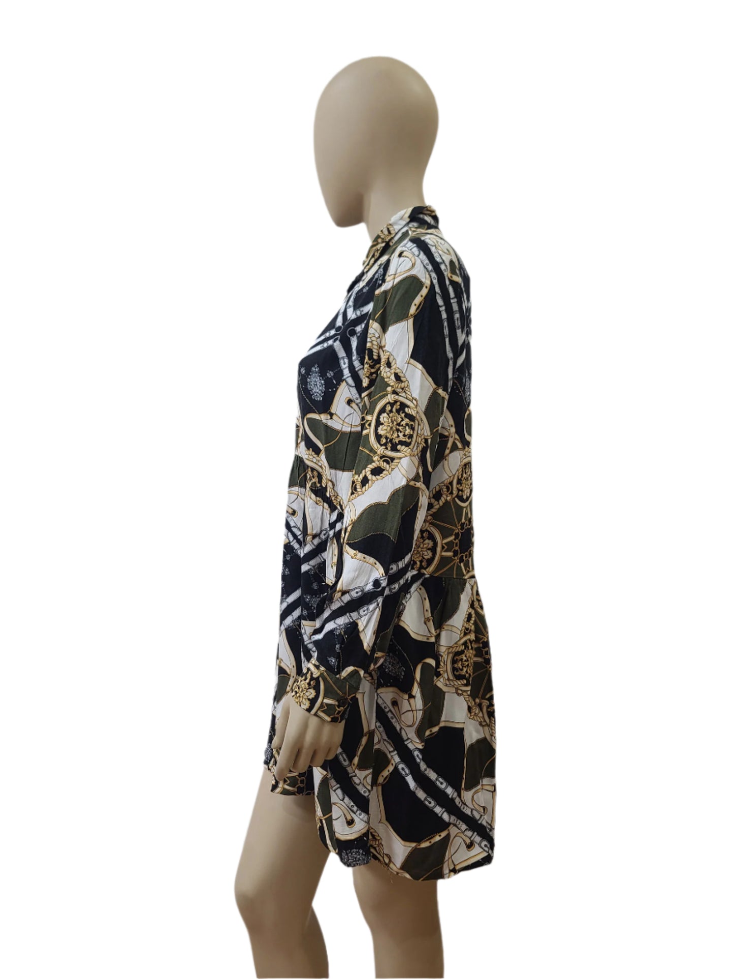 Ladies Printed Mini Dress - Stradivarius - XL