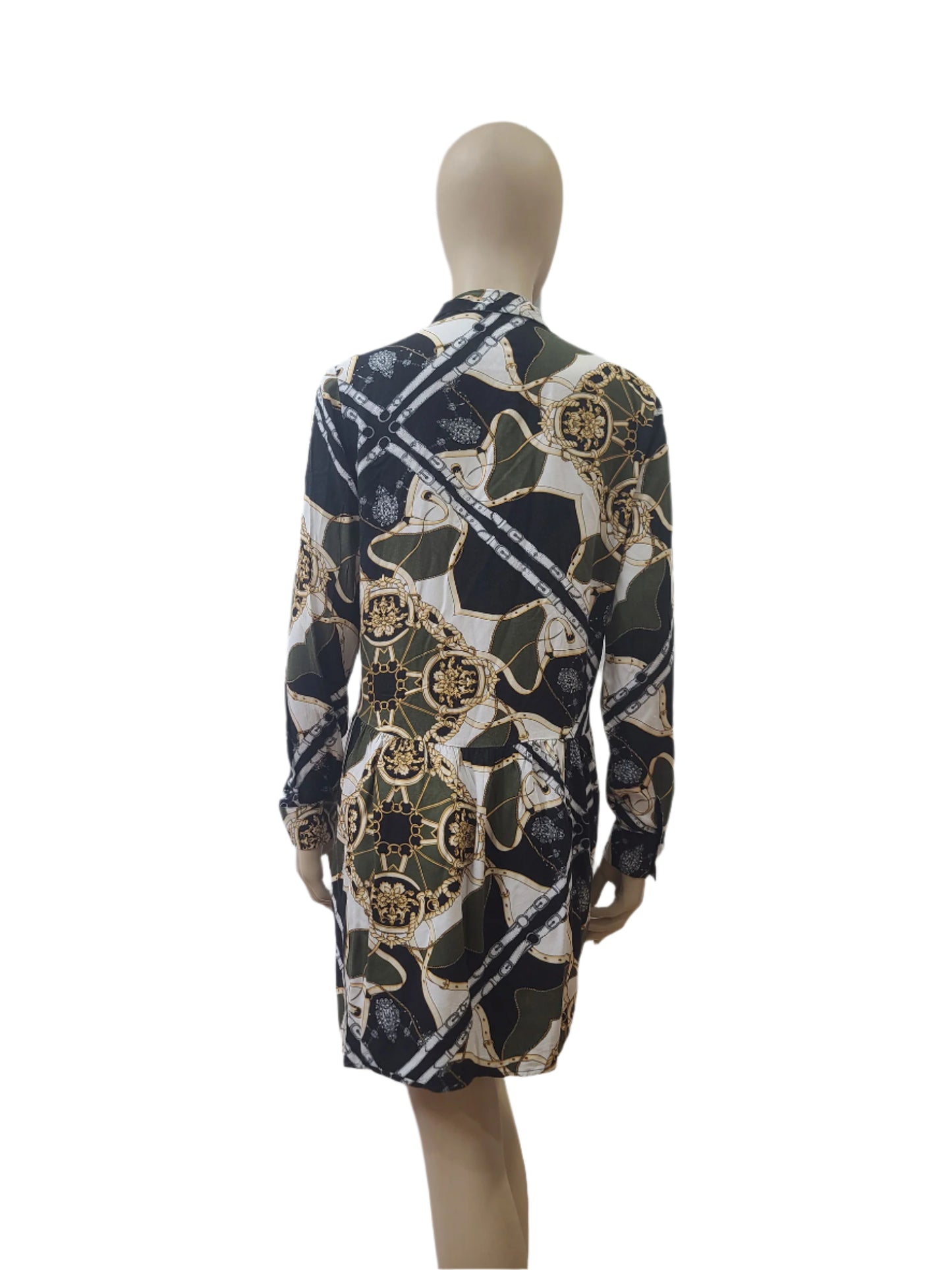Ladies Printed Mini Dress - Stradivarius - XL