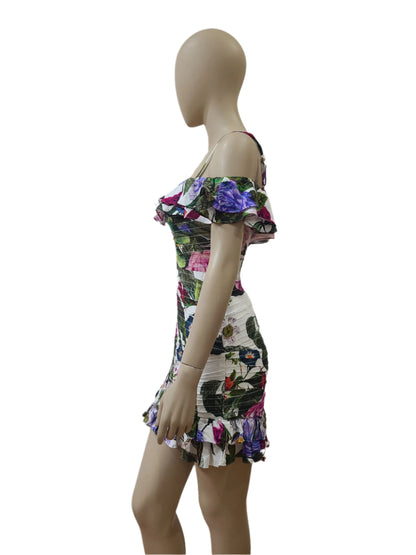 Ladies Sleeveless Floral Mini Dress – SHEIKE