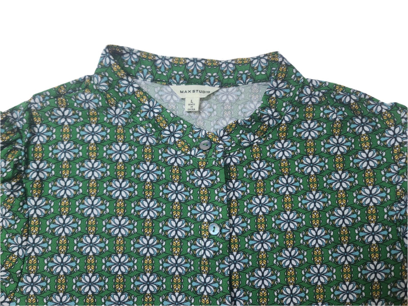 Ladies Green Printed Mini Dress – MAX STUDIO