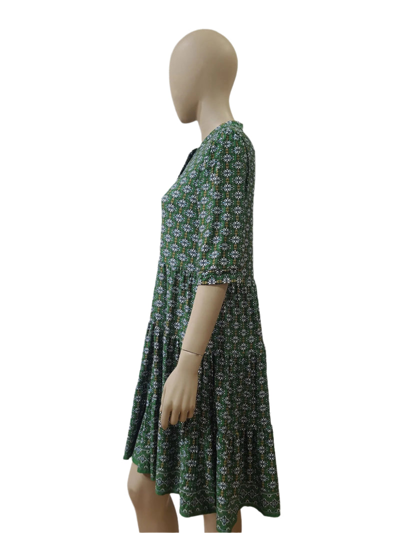 Ladies Green Printed Mini Dress – MAX STUDIO