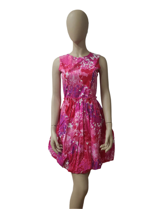 Freespirit pink floral mini dress sleeveless – XS