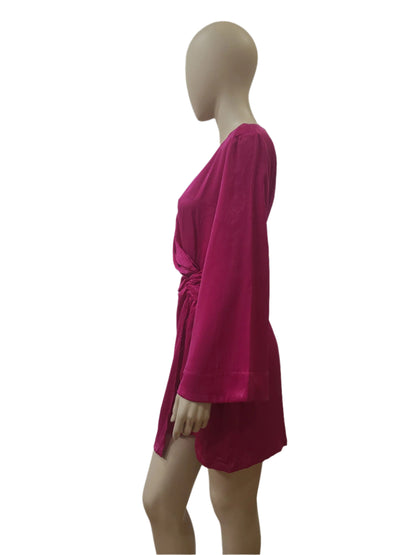 ZARA Satin Pink Mini Dress – Extra Small