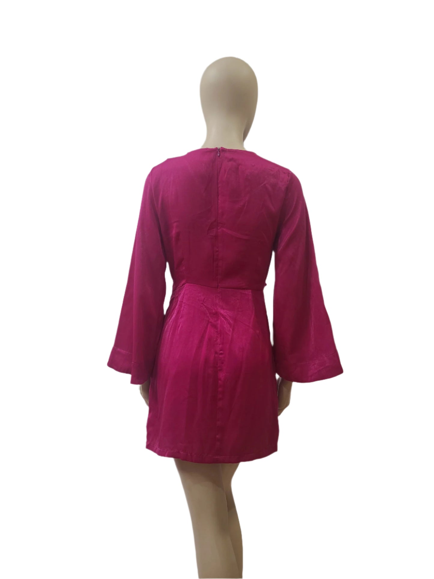 ZARA Satin Pink Mini Dress – Extra Small